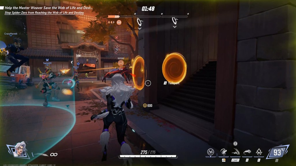 Black Cat's teleport attack in Marvel Rivals