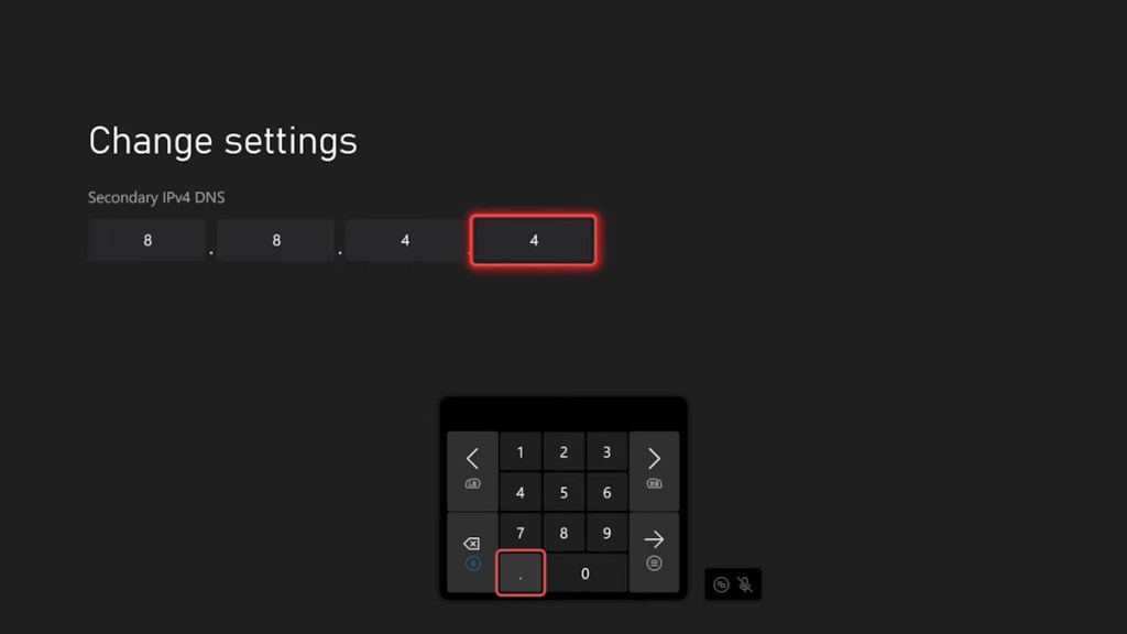更改 Xbox 的 DNS 设置