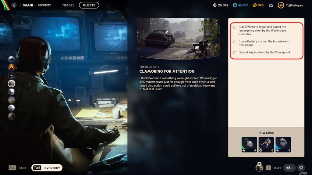 Clamoring For Attention Quest in Arc Raiders