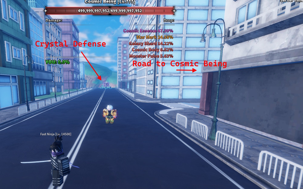 Crystal Defense location NPC Sailor Piece