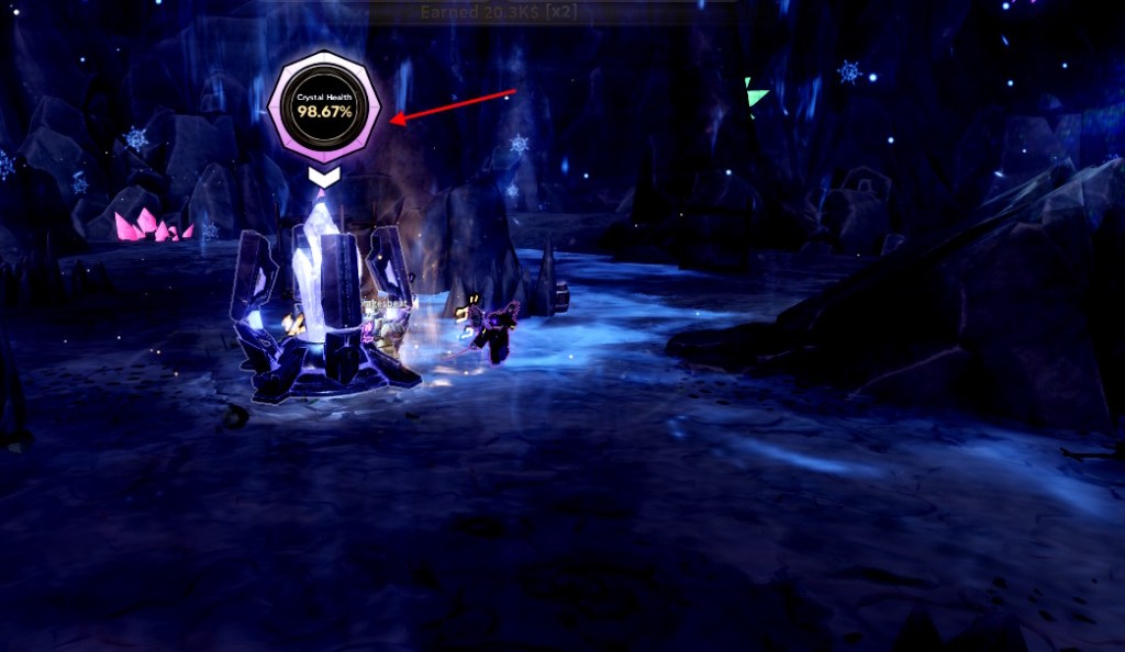 Crystal Health in Defense Sailor Piece