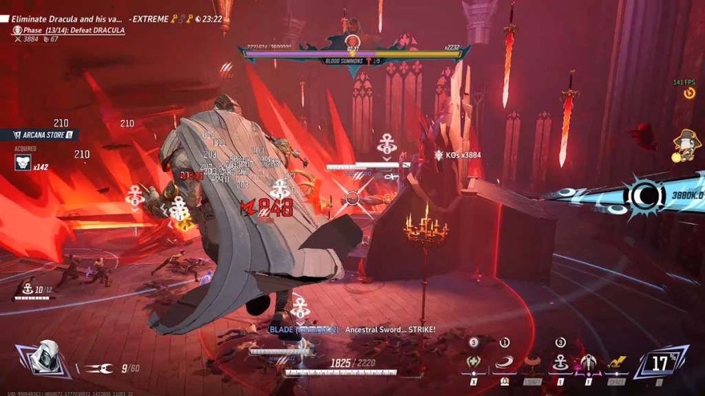 Dracula sword rain attack in Marvel Rivals
