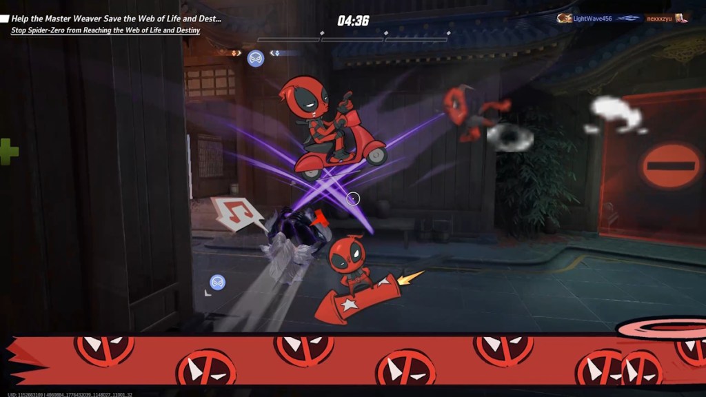 Escaping the fight using Cat's Cradle in Marvel Rivals