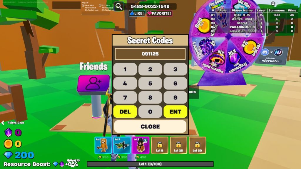 Fortnite Brainrot Tower Defense Codes