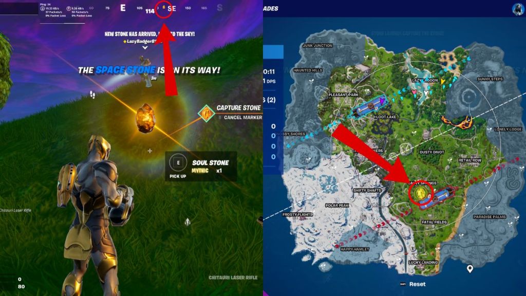 Fortnite Collect Infinity Stones