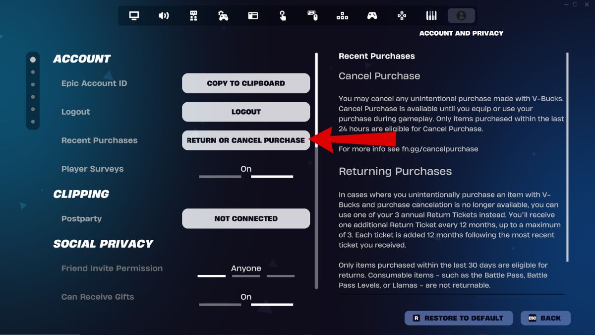 Reembolsos de Fortnite D4vd