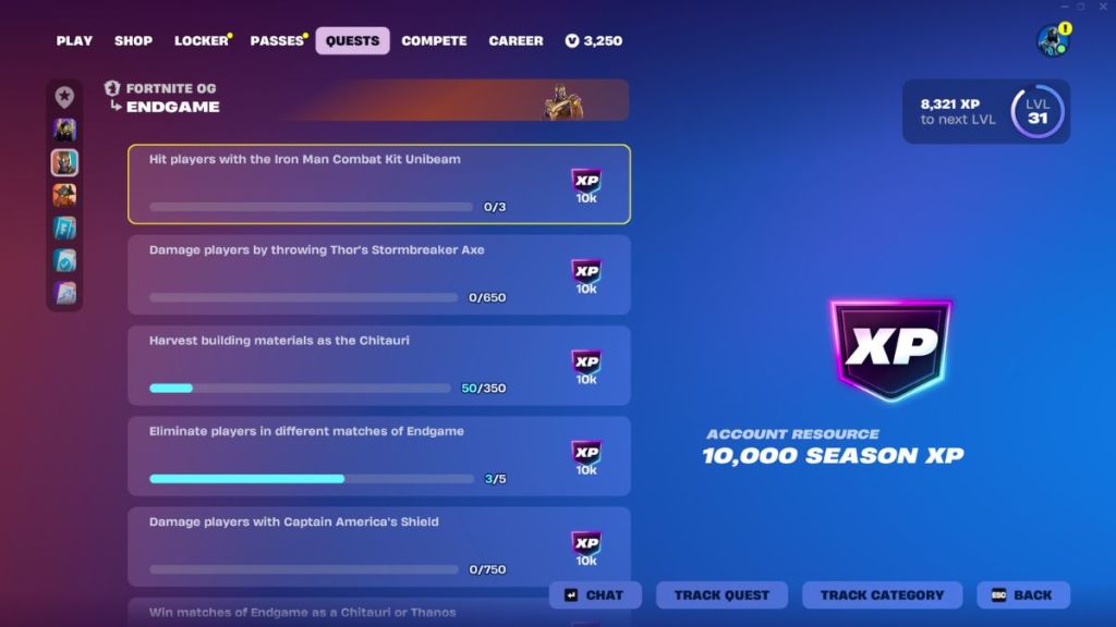 Fortnite Endgame Quests