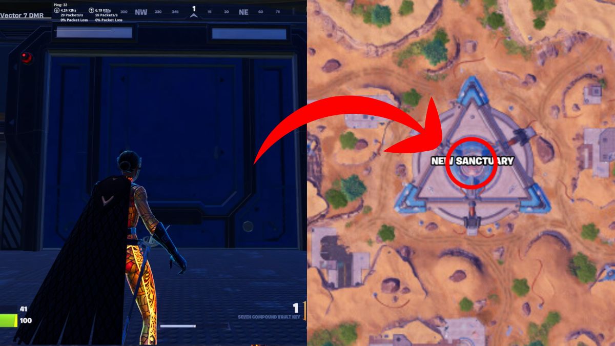 Fortnite New Sanctuary Vault Location