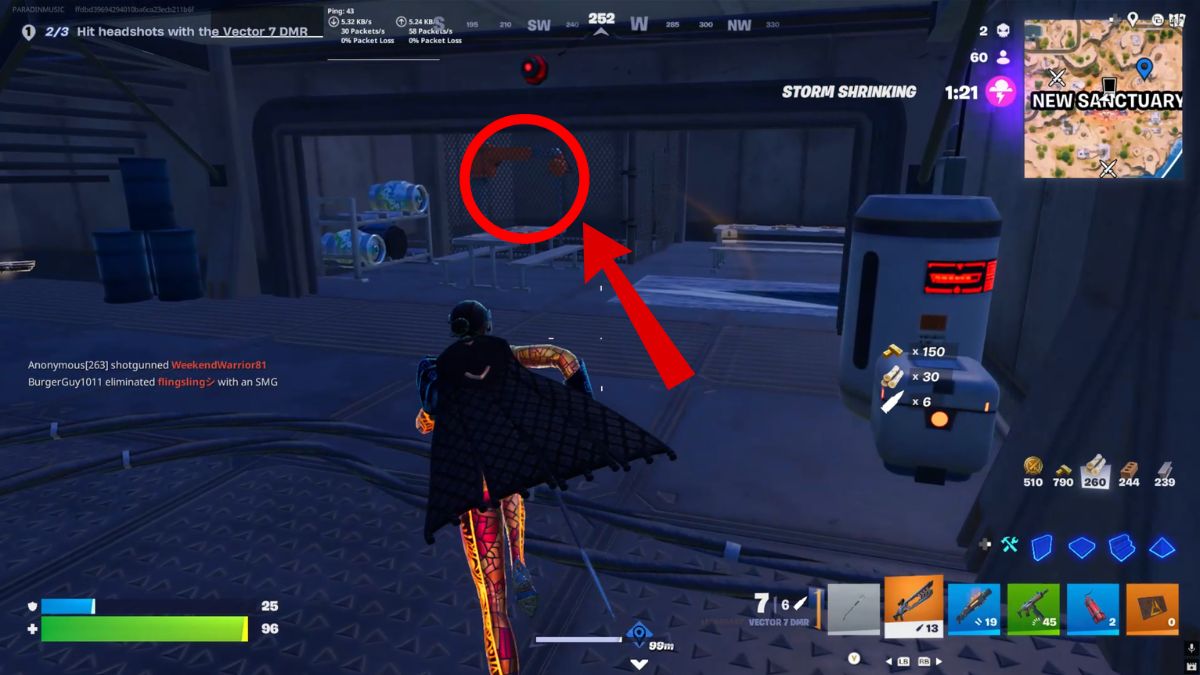 Fortnite New Sanctuary Vault Zipline