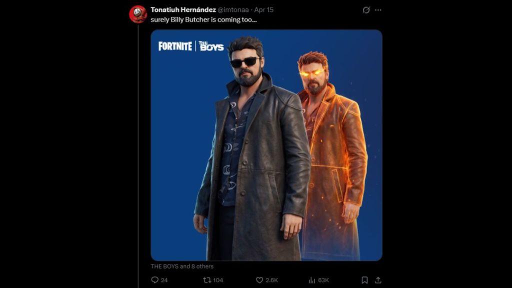 Fortnite The Boys Collaboration Skins