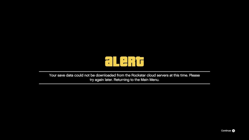 GTA 5 online server crash