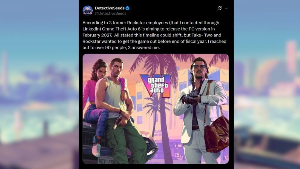 GTA 6 PC Port Release Window Leak