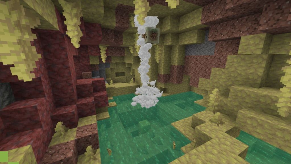 How Does a Geyser Work in Minecraft