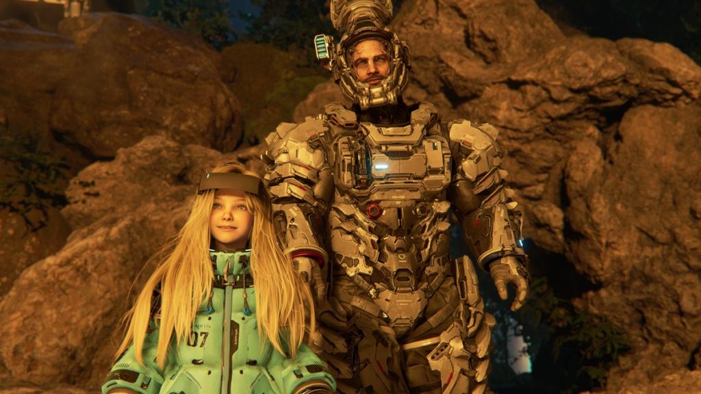 Hugh and Diana in Pragmata