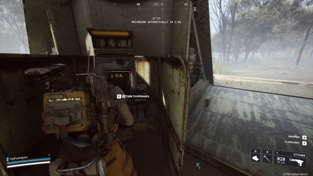 Interacting with the second console to immediately return to Speranza in Arc Raiders