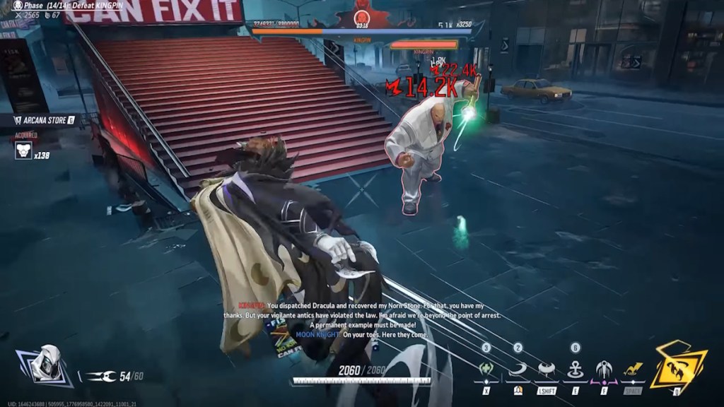 Kingpin Cane attack in Marvel Rivals