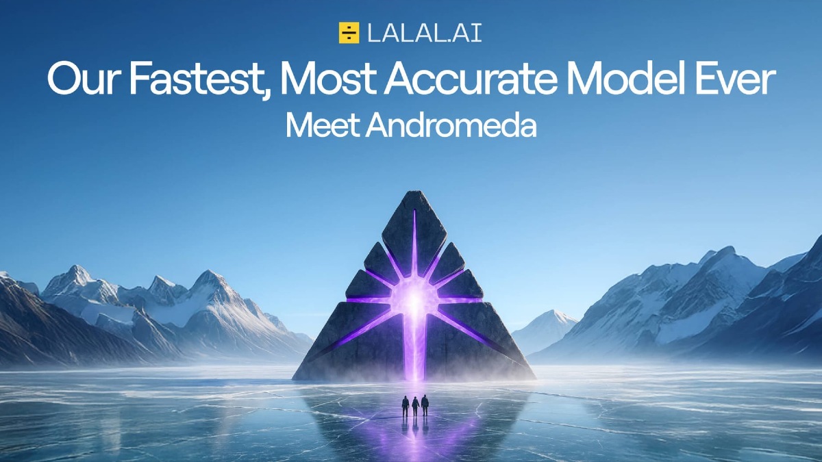 LALAL.AI Andromeda Update Enhances Stem Separation with Drums, Bass