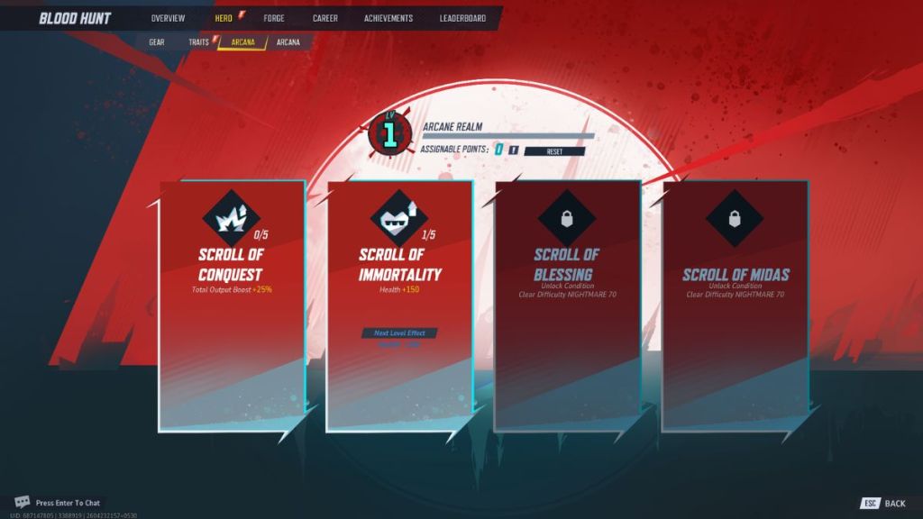 Marvel Rivals Blood Hunt Mode Arcana Level Ups