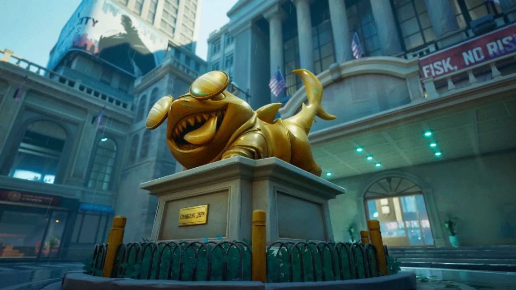 Marvel Rivals Lower Manhattan Charging Jeff Statue