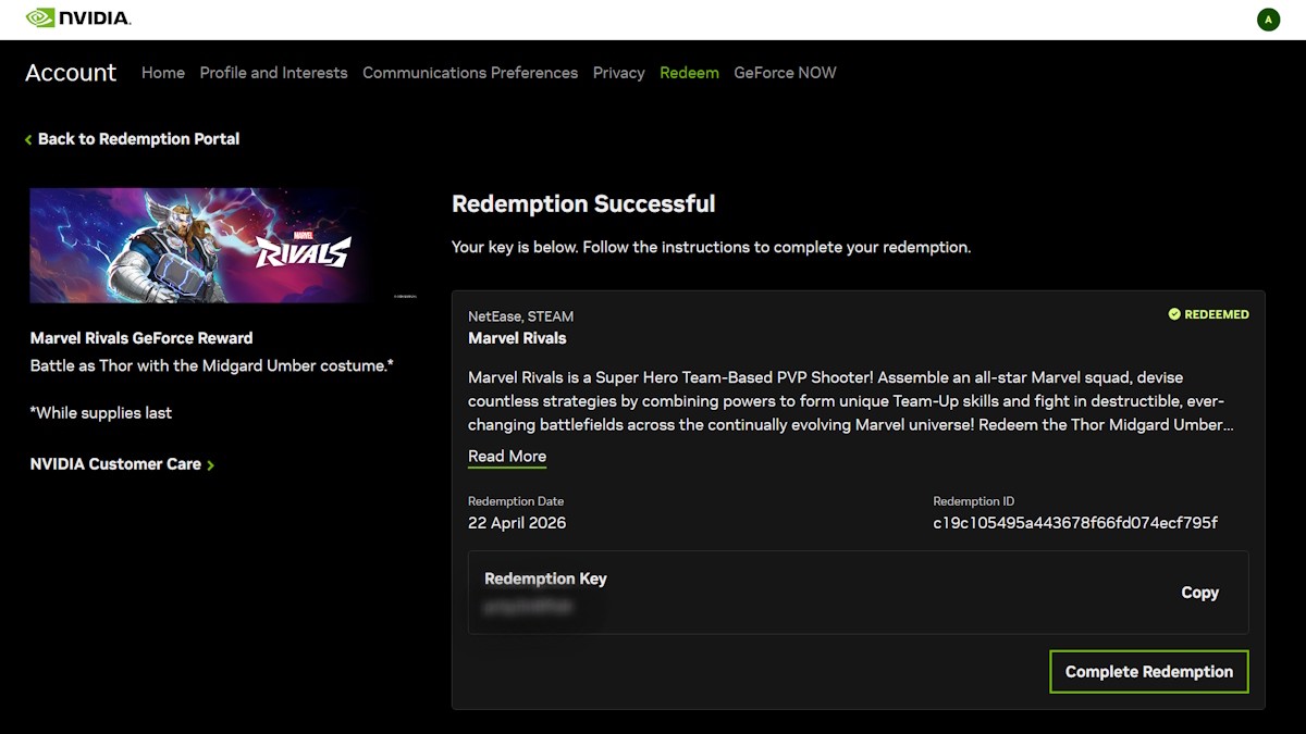 Marvel Rivals Thor Midgard Código de piel Umber