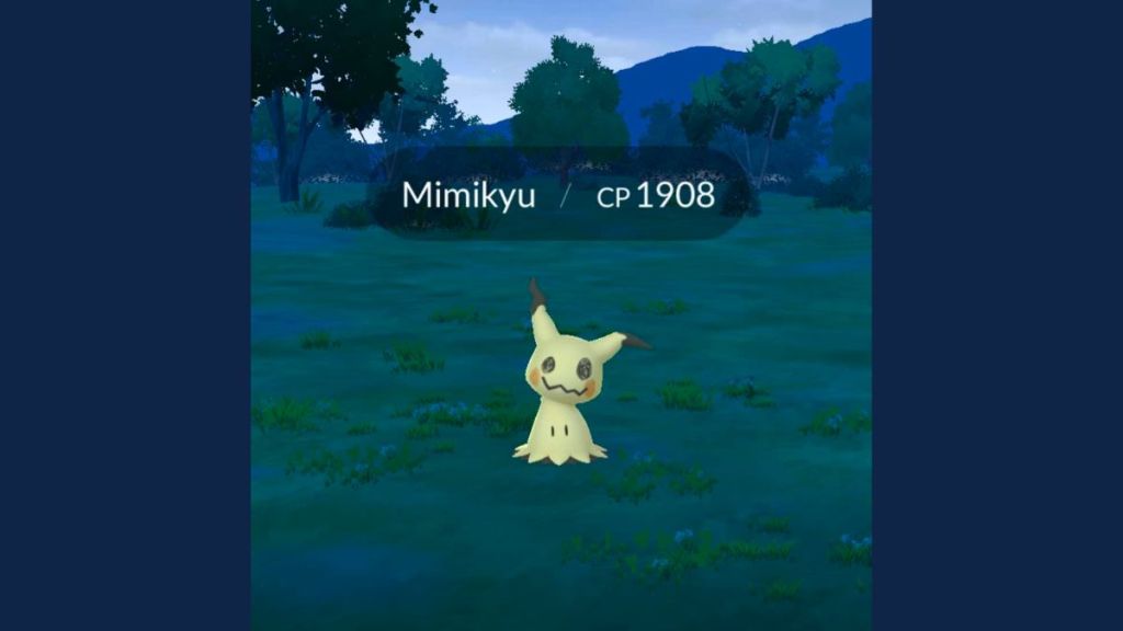 Mimikyu wild encounter in Pokemon GO