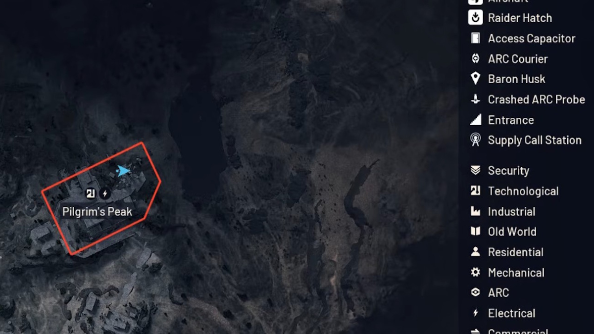 Pilgrim's Peak location in Arc Raiders