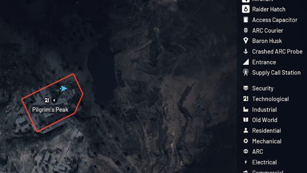 Pilgrim's Peak location in Arc Raiders