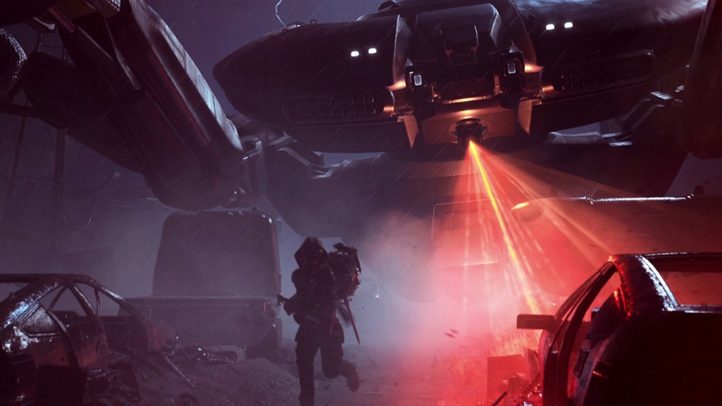 Queen hunting a raider in Arc Raiders