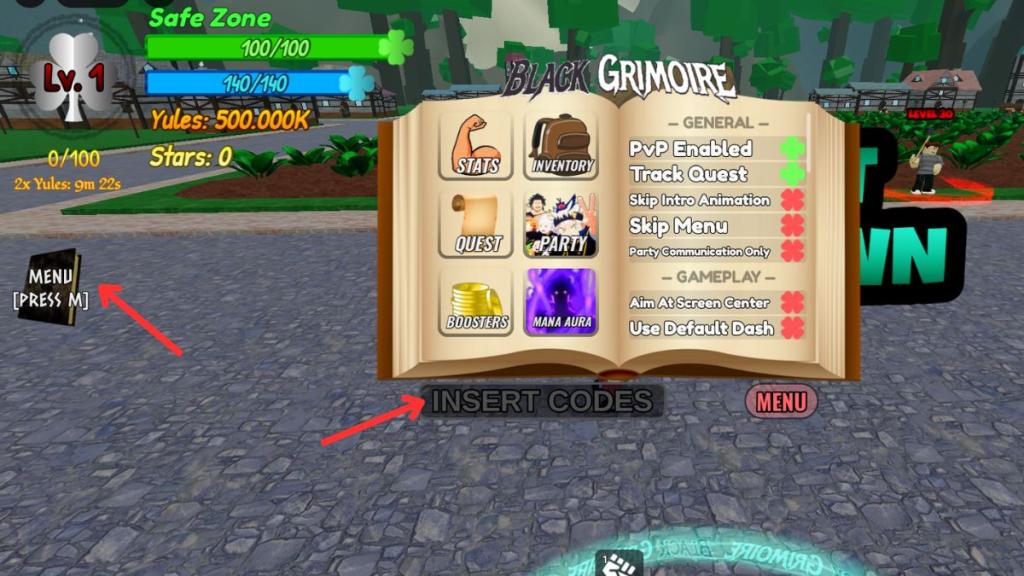 Redeem Black Grimoire codes