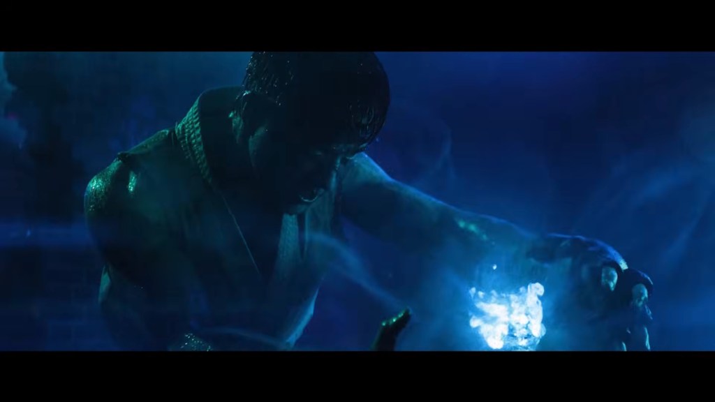 Ryu performing Hadouken in Street Fighter movie