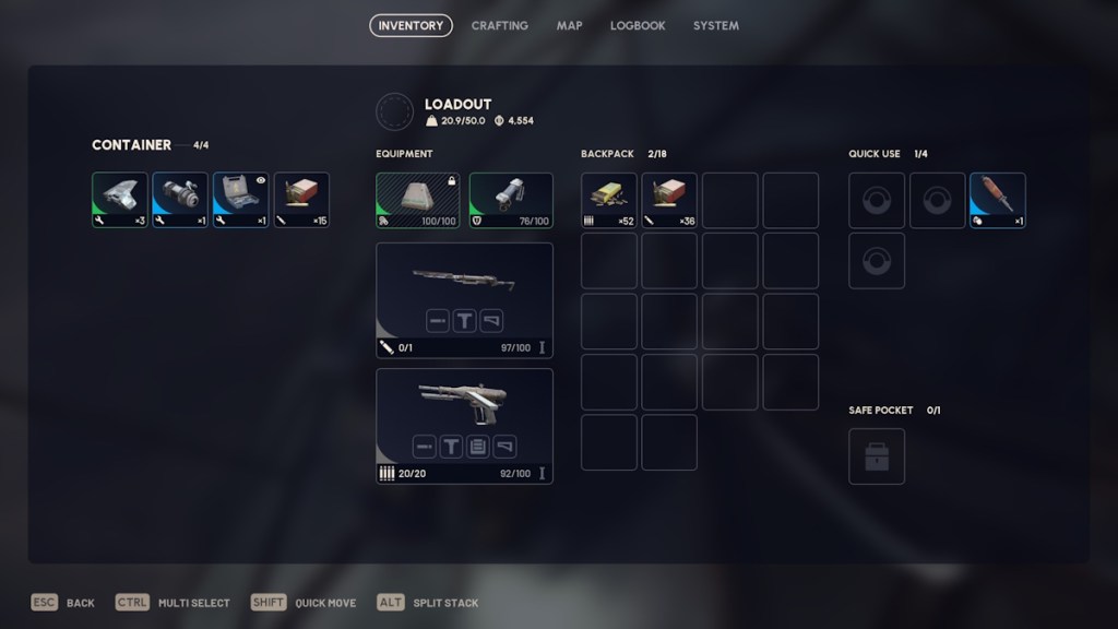 Sentinel loot pool in Arc Raiders