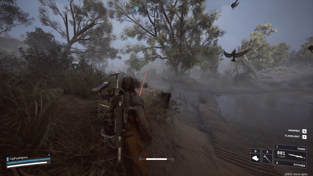 Sentinel turret aiming to shoot a raider in Arc Raiders