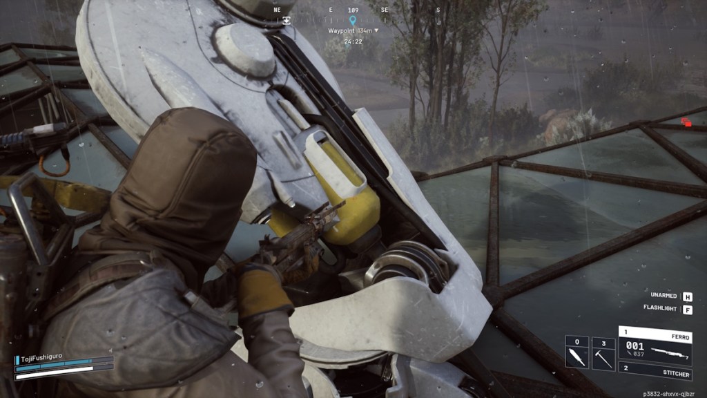 Shooting at Sentinel's weakness in Arc Raiders