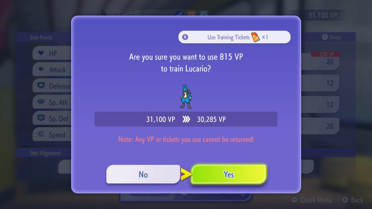 Train Pokemon in Champions