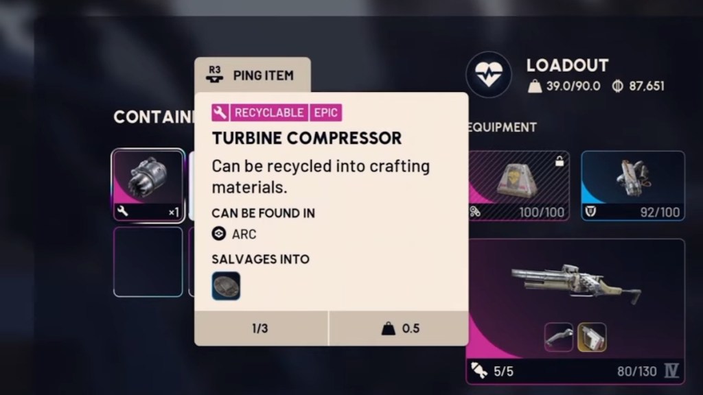 Turbine Compressor in Arc Raiders
