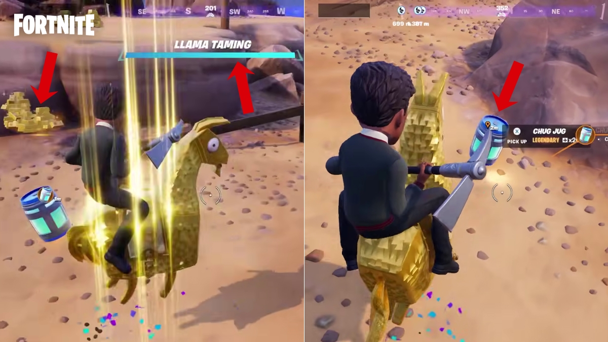 Fortnite Gold Llama Loot