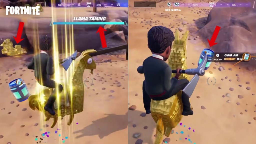 Fortnite Gold Llama Loot