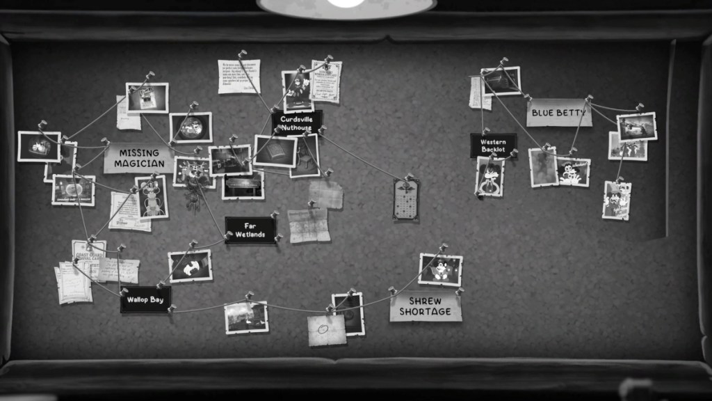 Mouse PI For Hire Clue Board