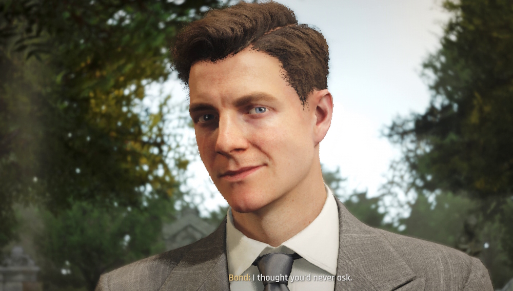 007 Bond smirk
