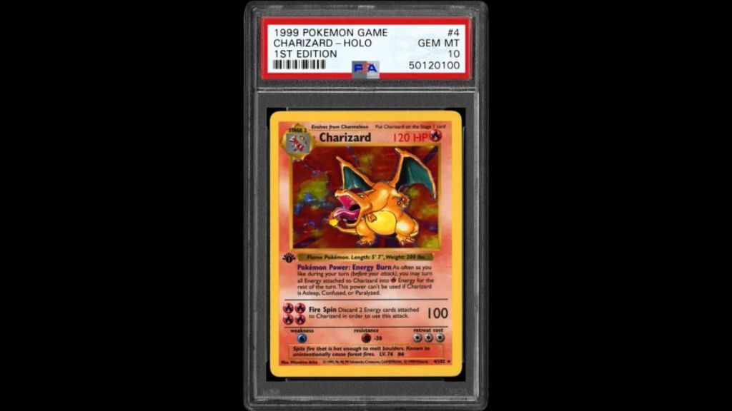 1st Edition Shadowless Charizard Holo rarest Pokemon card