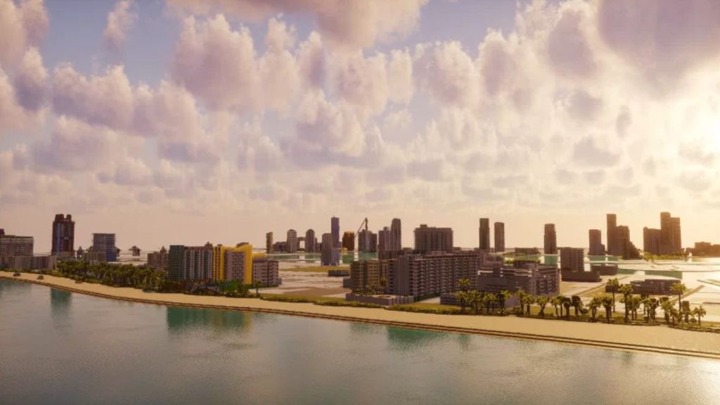 A Massive Vice City is Recreated in Minecraft