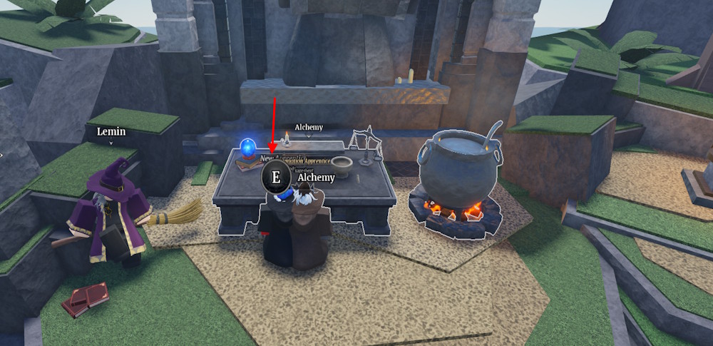 Alchemy table in Wizard Alchemy