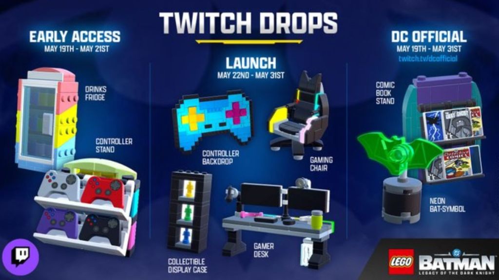 All LEGO Batman Legacy of the Dark Knight Twitch Drops