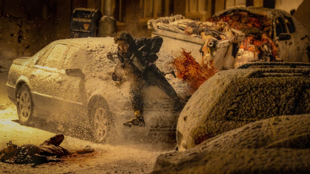 Bryan on the run in the new Resident Evil movie