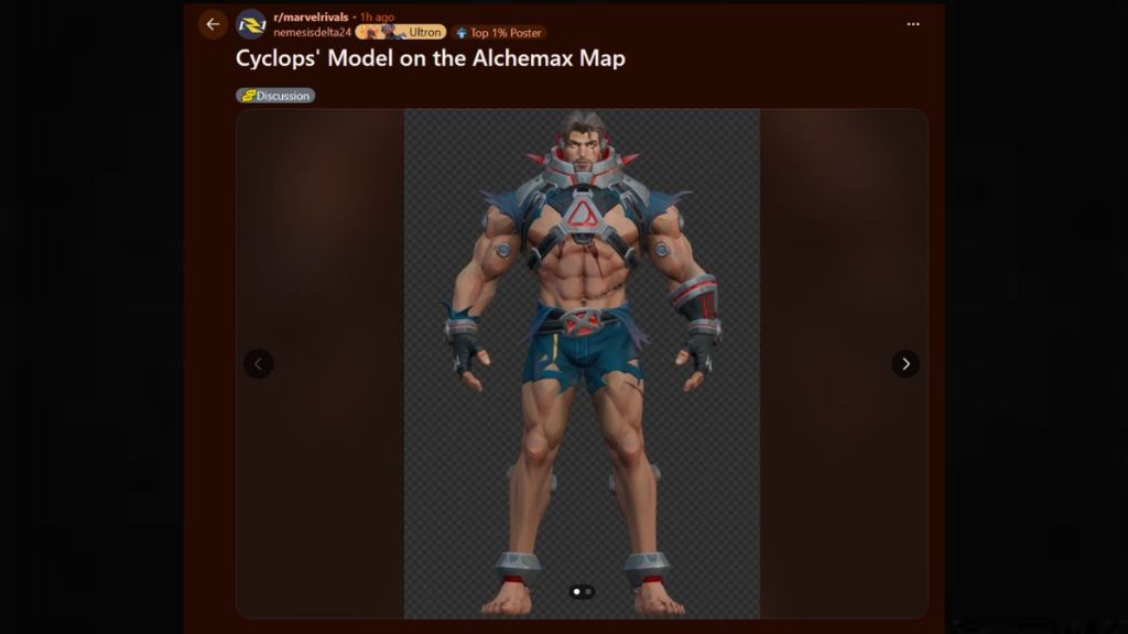 Cyclops Model in Alchemax Map in Marvel Rivals