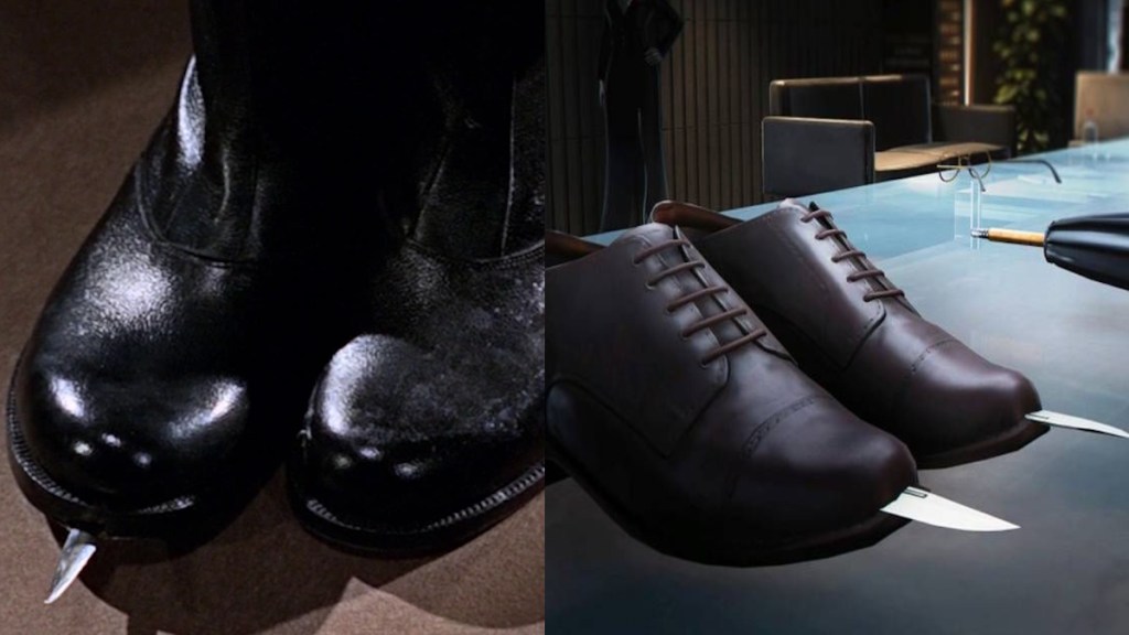 Dagger shoe from Bond movies
