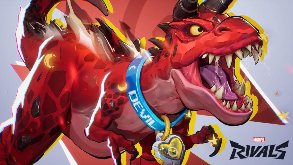 Devil Dinosaur roaring in Marvel Rivals
