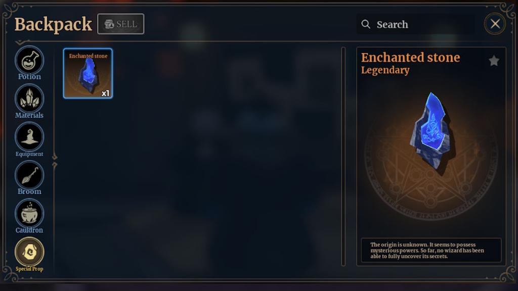 Enchanted Stone in Wizard Alchemy
