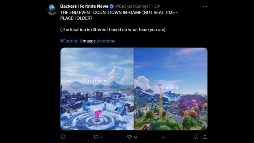 Fortnite 40.40 Live Event Countdown