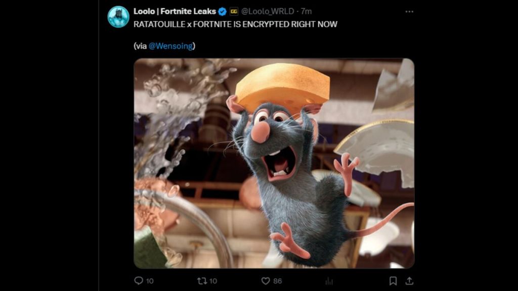 Fortnite 40.40 Ratatouille Leaks